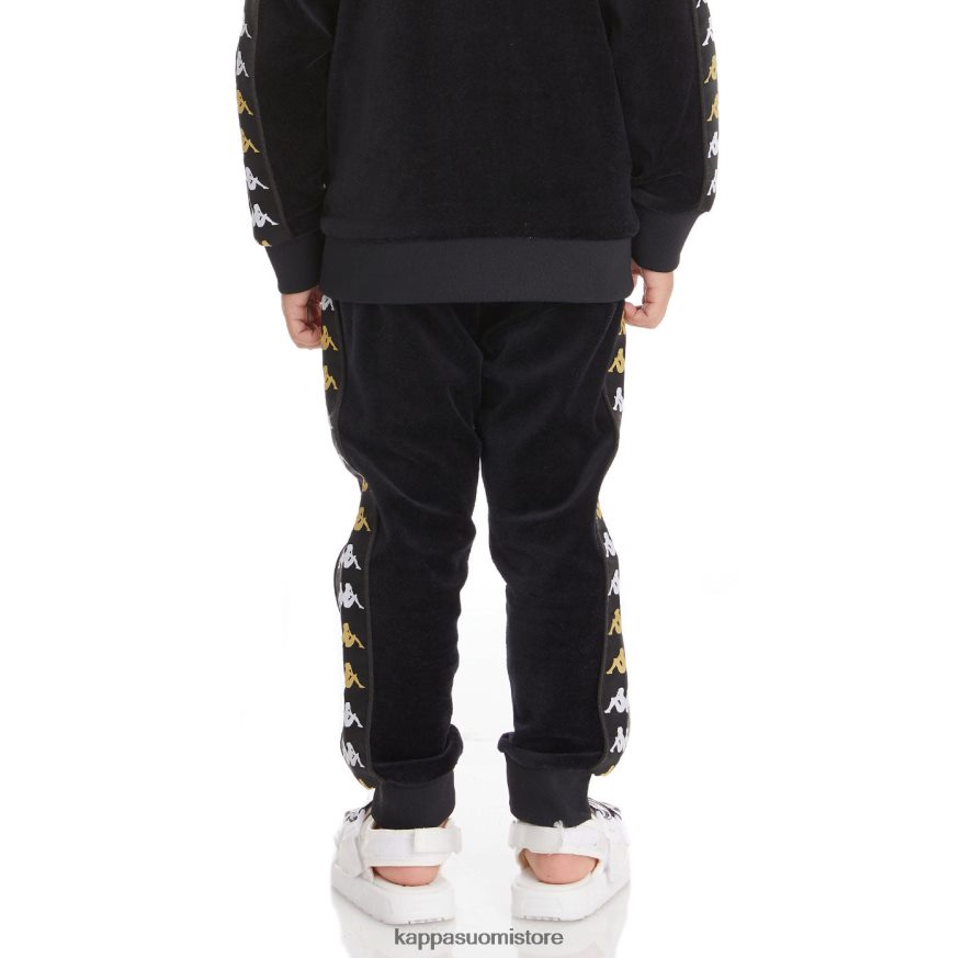 Kappa lapset lasten 222 banda lorence -housut musta savu Z088BN491