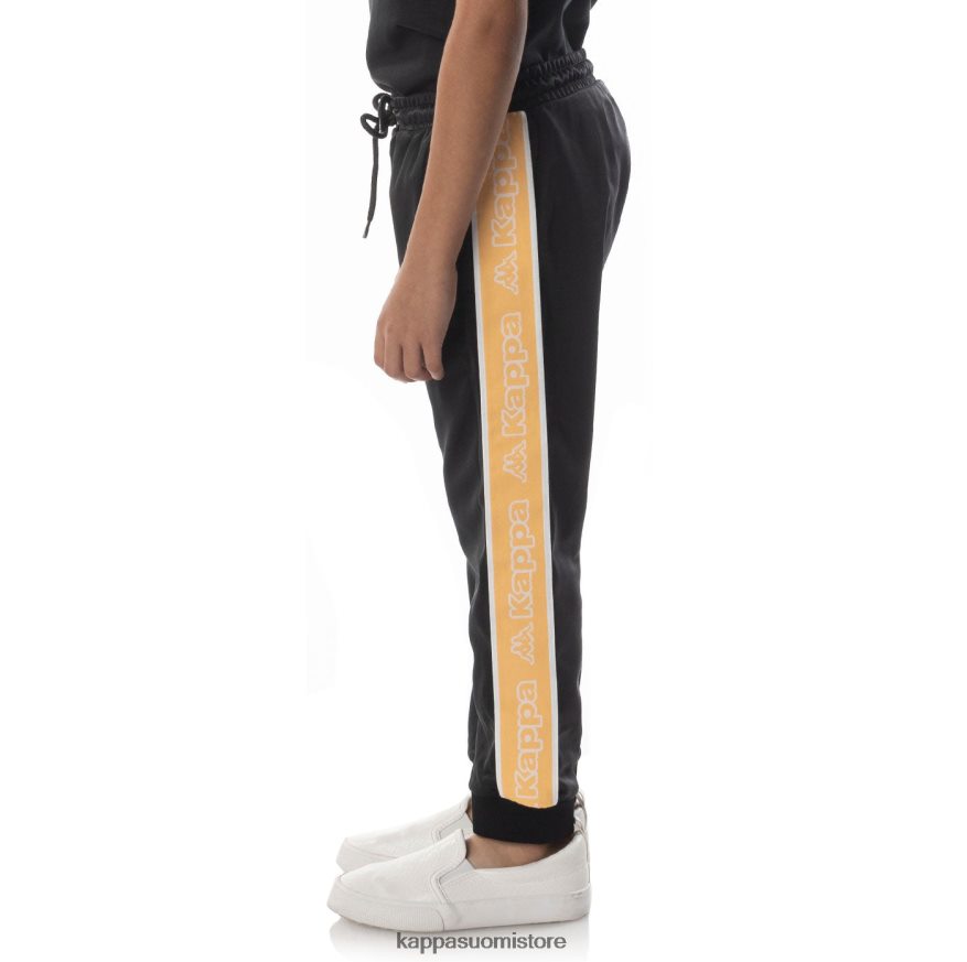 Kappa lapset lasten logoteippi alic 2 housut musta savuoranssi Z088BN464
