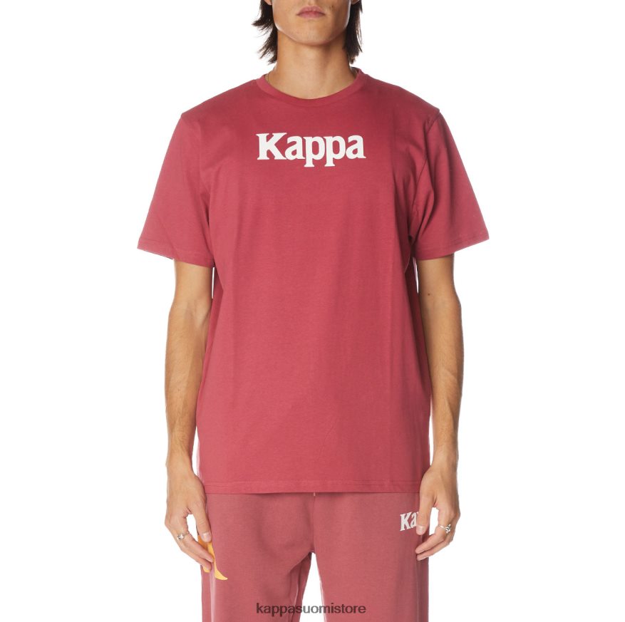 Kappa miehet aito runis t-paita viininpunainen Z088BN180